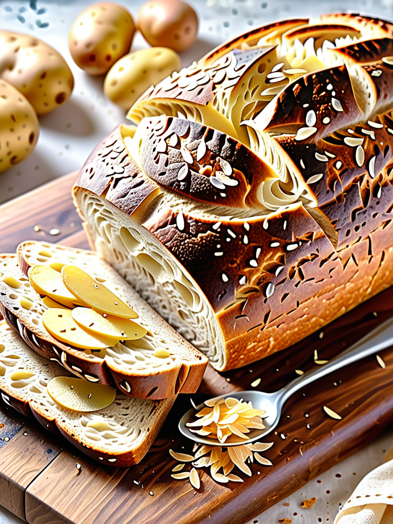 sourdough bread with potato flakes