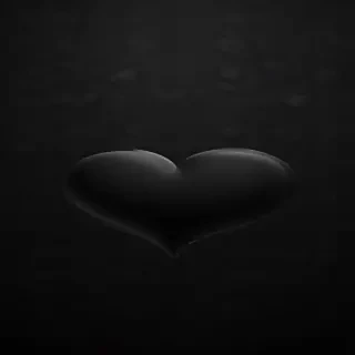 black wallpaper heart