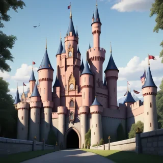 castle in cartoon