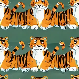cartoon tigers