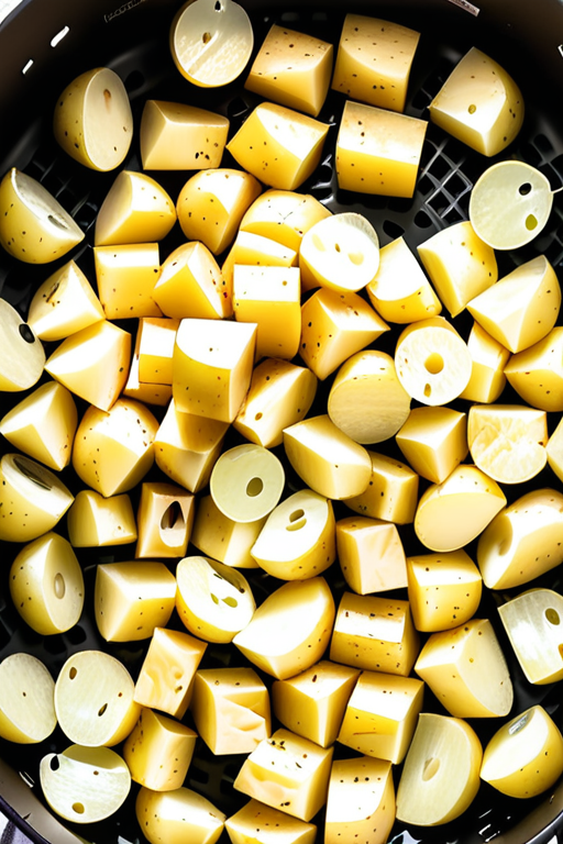 how to air fry diced potatoes
