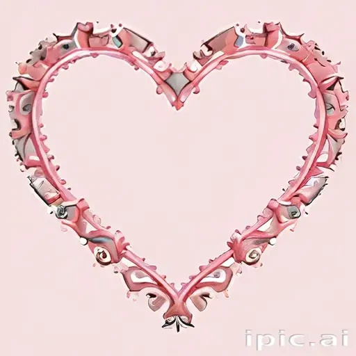 heart border png aesthetic