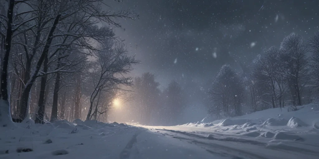 snow falling png
