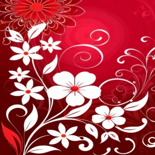flower background red