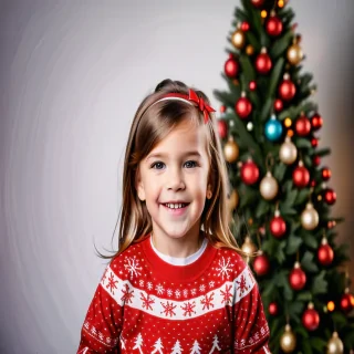 christmas background portrait