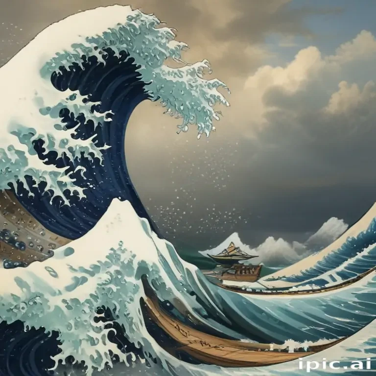 great wave wallpaper