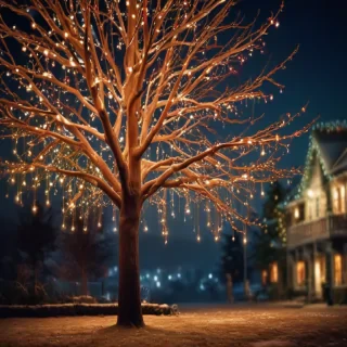 christmas lights iphone wallpaper