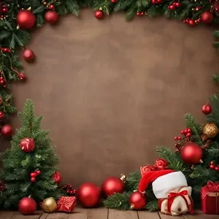 christmas background portrait