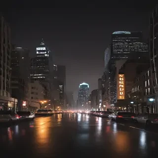 city lights background