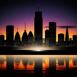 city silhouette png