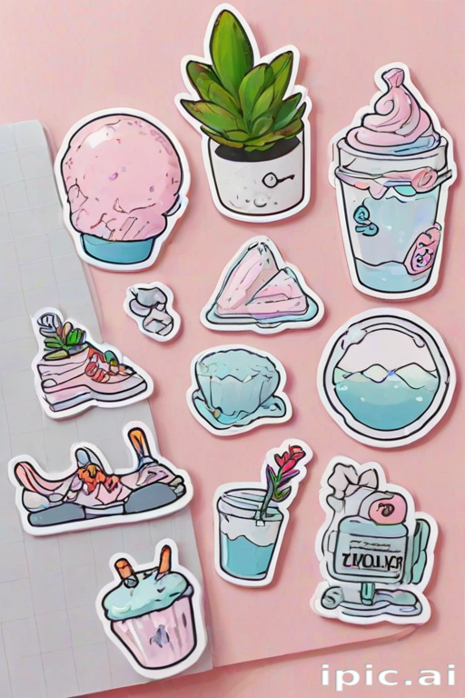 aesthetic transparent stickers