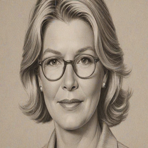 Gorgeous Martha Stewart, pencil sketch, portrait of Superb woman 1947s in glasses, hair style beatnik, outline, clear lines, fine lines, 8k