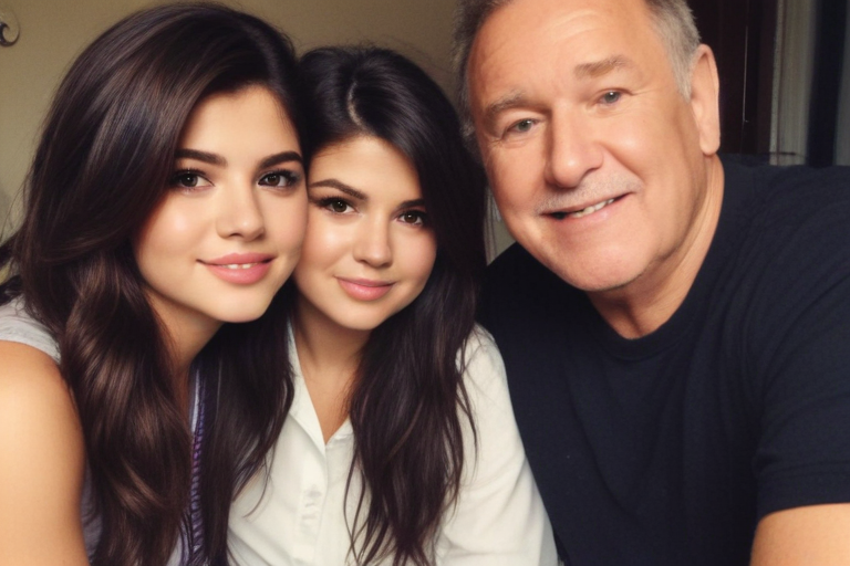 selena gomez with family