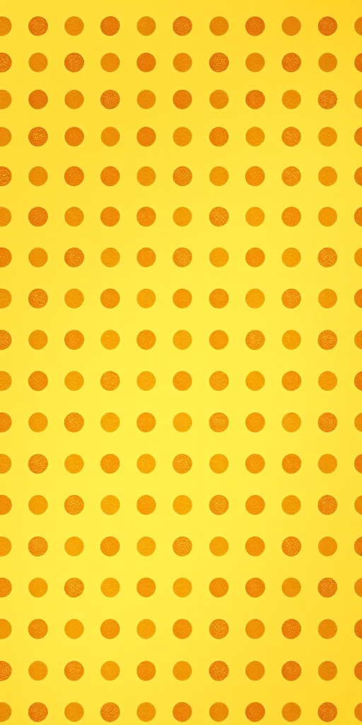 generate a seamless golden pattern with evenly spaced brown polka dots on a gradient background, 50mm lens, aperture f/8, ISO 100, shot from an overhead angle using a high-resolution DSLR camera