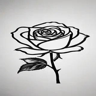 rose outline