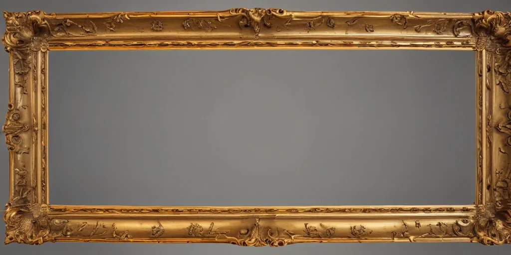 gold frame transparent background
