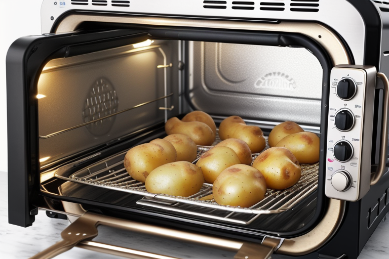 baking potatoes in a convection oven