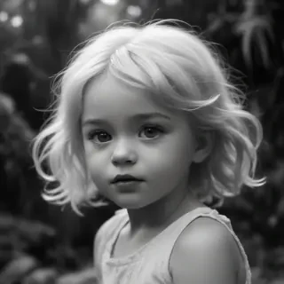 black and white cute
