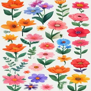 cartoon flowers png