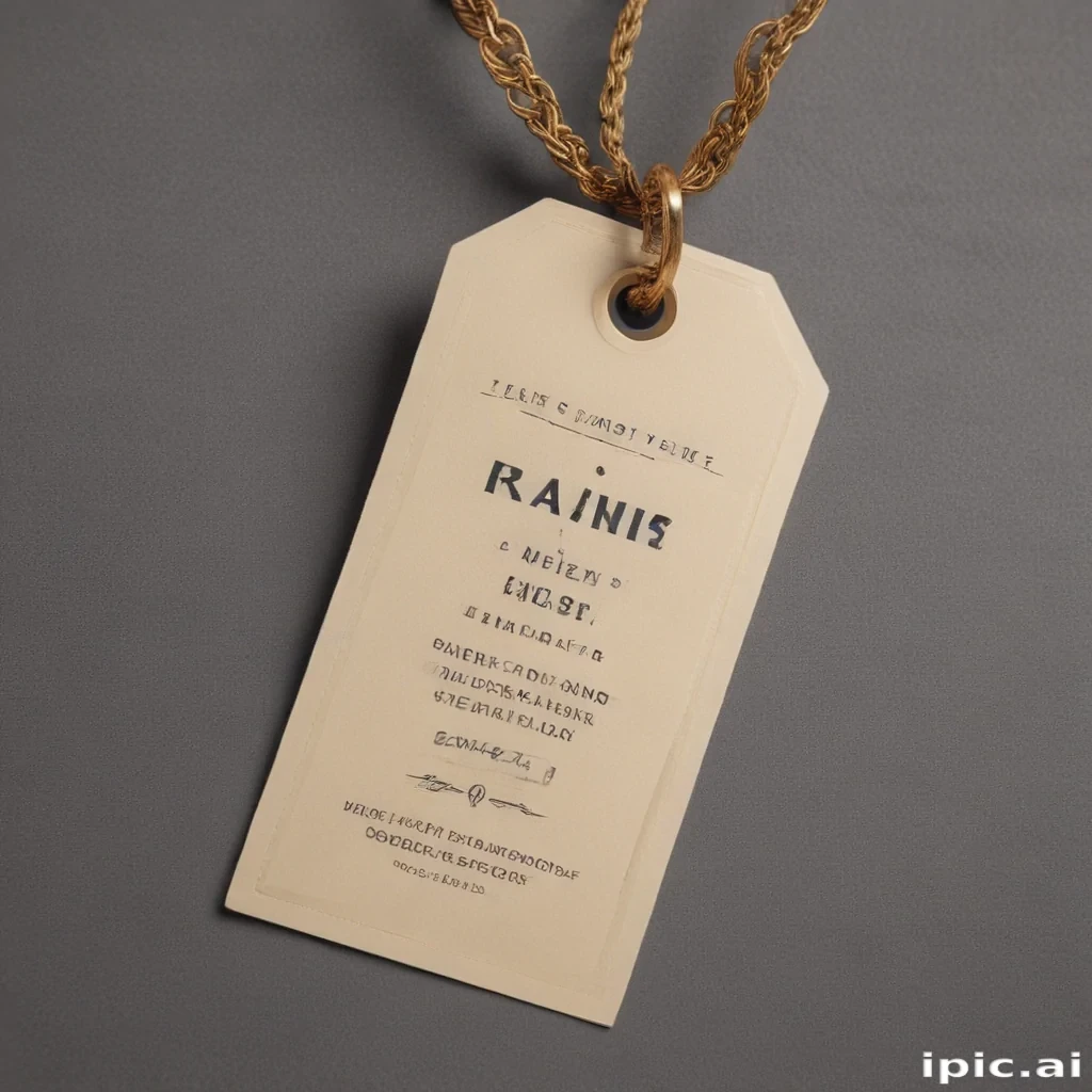 clothing tag mockup