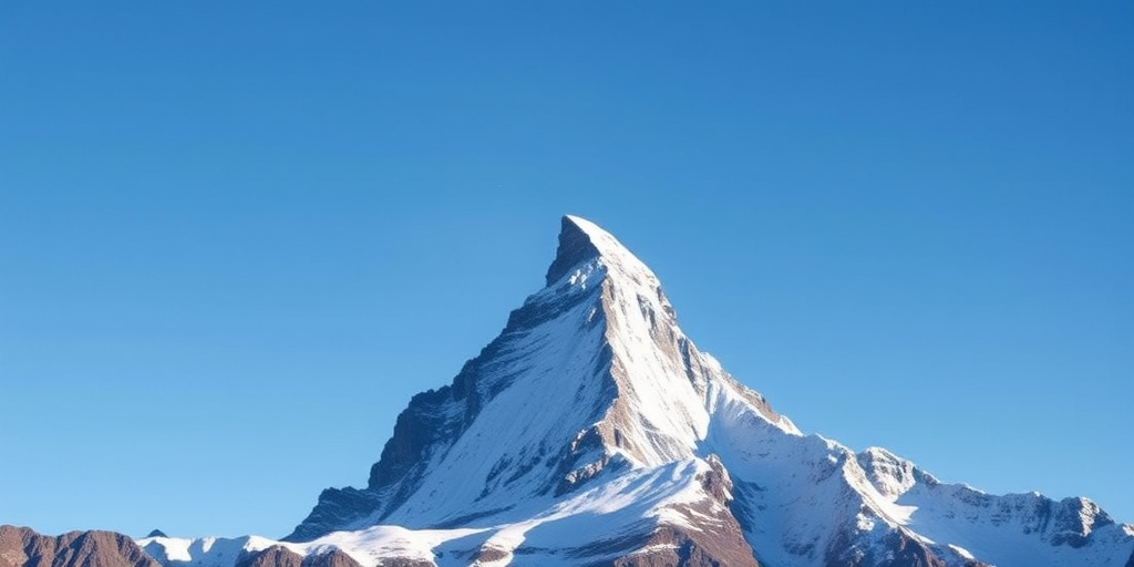 Capture a high-resolution image of the Matterhorn mountain during a clear blue sky day, using a Canon EOS R5 with a 24-70mm f/2.8 lens, set at ISO 100, aperture f/8, and shutter speed 1/250 sec, with a wide-angle perspective to emphasize the grandeur of the landscape.