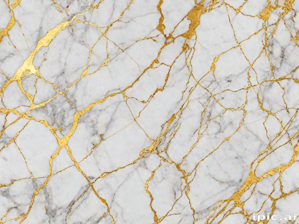 white and gold marble background