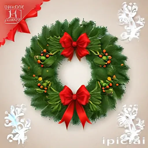 christmas wreath clip art