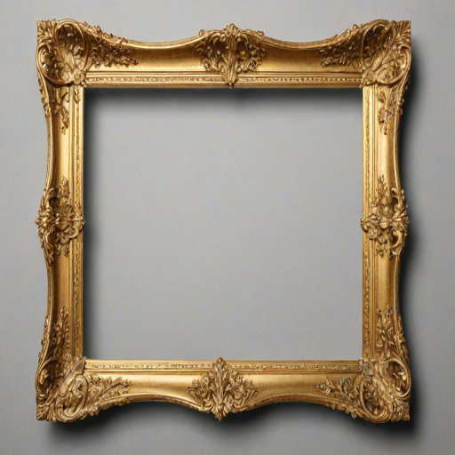 gold frame transparent background