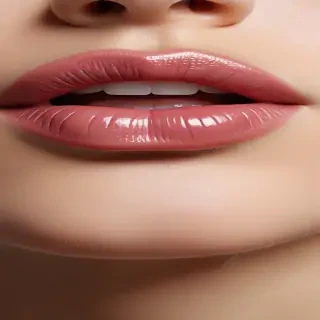 transparent lips