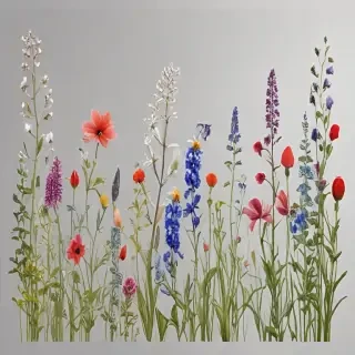 wildflowers transparent background