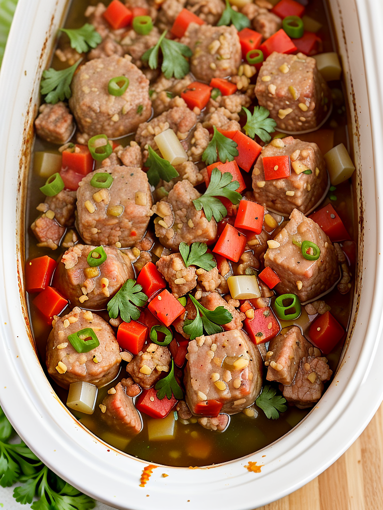 ground pork crock pot recipe