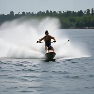 water skiing