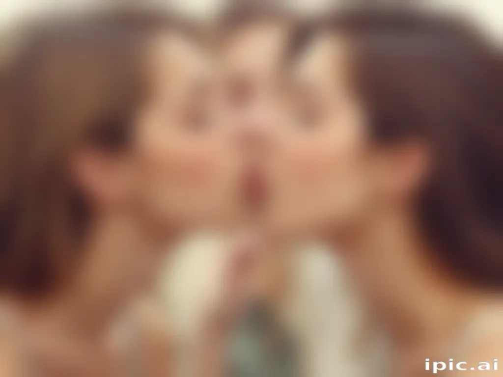 girls kissing