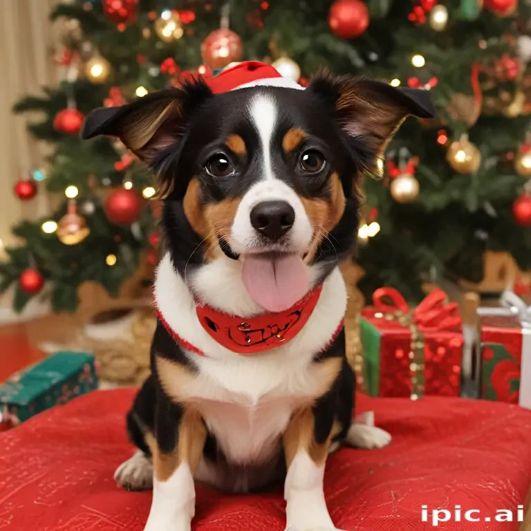 pictures of dogs christmas