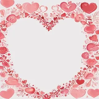 heart border png aesthetic