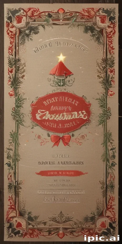 christmas card template psd