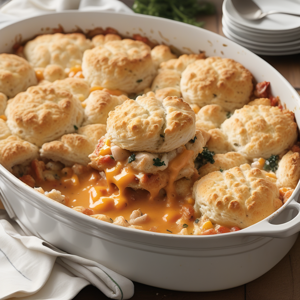 cheddar bay biscuit chicken cobbler
