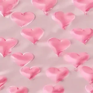 pink hearts aesthetic