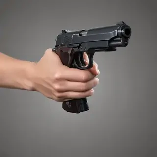 holding gun png