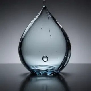 transparent water drop