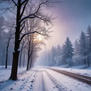 snowing iphone wallpaper