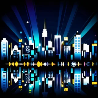 city lights background