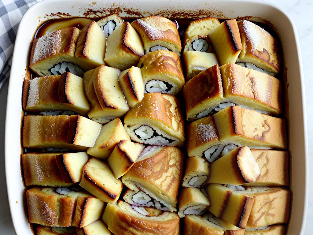 hawaiian roll french toast bake