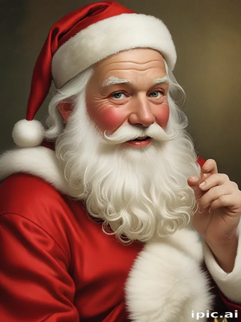 images of vintage santa
