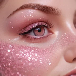 pink glitter aesthetic