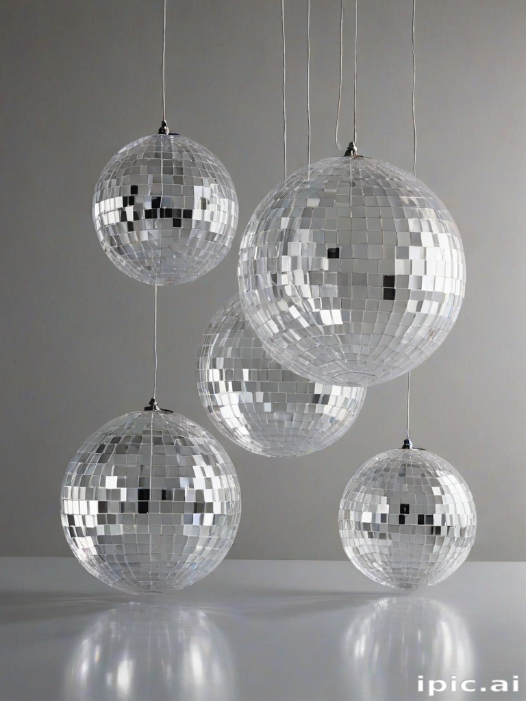 transparent disco balls
