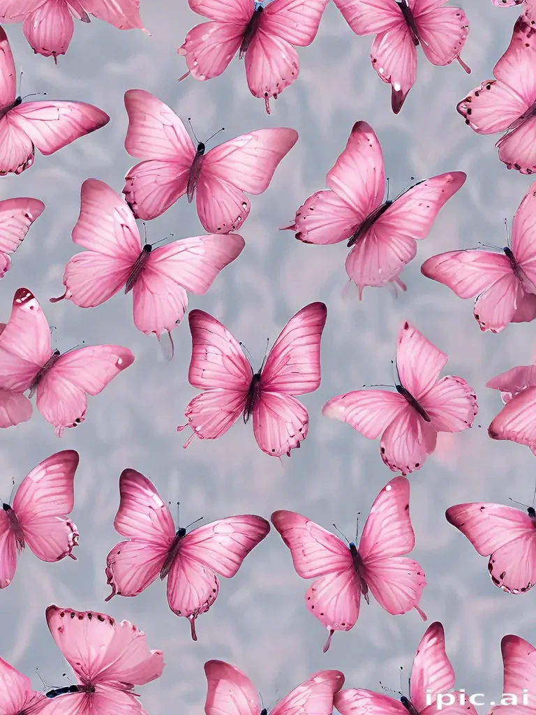images of pink butterflies