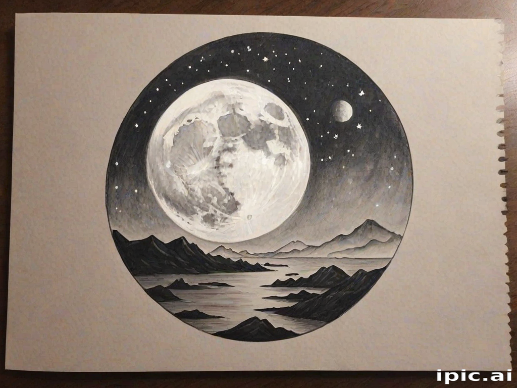 aesthetic moon drawings