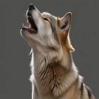 wolf howling png