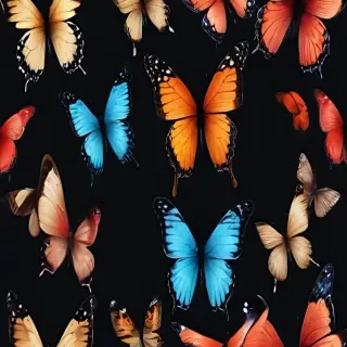 butterflies transparent background